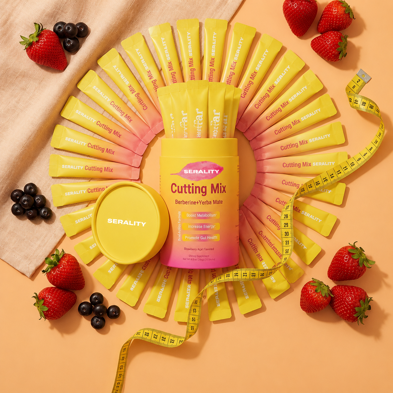 Serality® strawberry cutting mix drink